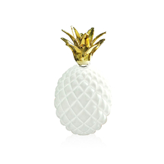 Hawai | Ananá Blanco y Oro 10x19cm