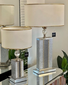LÁMPARA DIAMANTE CON INCRUSTACIONES DORADAS - comprar online