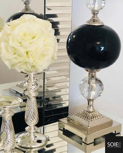 LAMPARA EMPERADOR STRAUSS NEGRA | ALTURA 75CM - SOIE TIENDA DECO