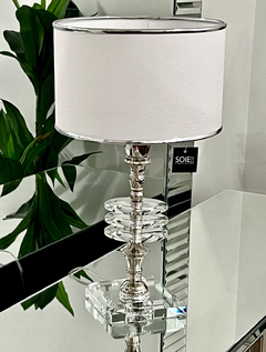 VELADOR STRAUSS CON BASE Y DISCOS DE CRISTAL | ALTURA 45CM