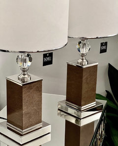VELADOR FRIDA CUERO VISON Y CRISTAL - comprar online
