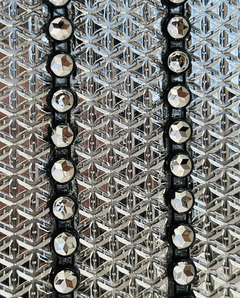 VELADOR FRIDA SILVER CON DETALLES DE STRASS Y CRISTAL en internet