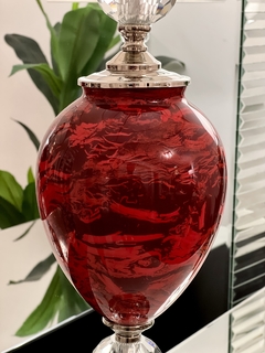 LÁMPARA CATALINA ROJO Y BORDEAUX | ALTURA 70CM - comprar online