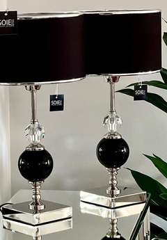 VELADOR BALI NEGRO Y CRISTAL - comprar online