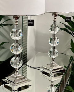LAMPARA STRAUSS IMPORTANTE 3 CRISTALES - SOIE TIENDA DECO
