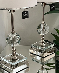 VELADOR STRAUSS BASE METAL Y CRISTAL | ALTURA 45CM - comprar online