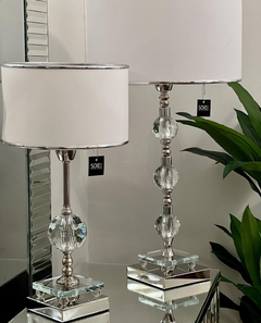 VELADOR STRAUSS BASE METAL Y CRISTAL | ALTURA 45CM - tienda online