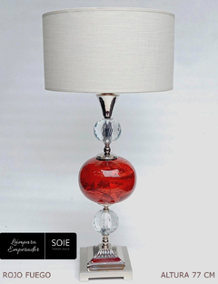 LÁMPARA EMPERADOR STRAUSS ROJO