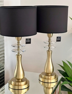 VELADOR EVA GOLD CON DISCOS DE CRISTAL - comprar online