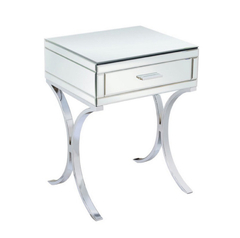 MESA DE LUZ ESPEJADA | 45X60X40CM - SOIE TIENDA DECO