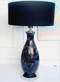 LÁMPARA LUMINA SÍMIL MÁRMOL NEGRO | ALTURA 75CM
