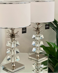 VELADOR LUXURY | 3 PLACAS DE CRISTAL Y PIÑA DE BRONCE