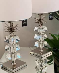 VELADOR LUXURY | 3 PLACAS DE CRISTAL Y PIÑA DE BRONCE - comprar online