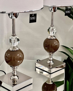 VELADOR BALI CHOCOLATE Y CRISTAL en internet