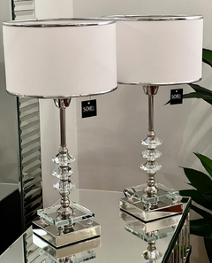 VELADOR STRAUSS ELEGANCE BASE METAL Y CRISTAL | ALTURA 45CM en internet