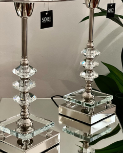 VELADOR STRAUSS ELEGANCE BASE METAL Y CRISTAL | ALTURA 45CM - SOIE TIENDA DECO