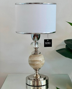 VELADOR BALI PETIT NATURAL CON CRISTAL | ALTURA 40CM en internet