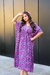 Vestido Longo Kaftan Indiano Estampada De Seda - comprar online