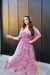 Vestido Longo Kaftan Indiano Estampada De Seda - BLISS ROUPAS E ACESSORIOS