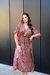 Vestido Longo Kaftan Indiano Estampada De Seda - loja online