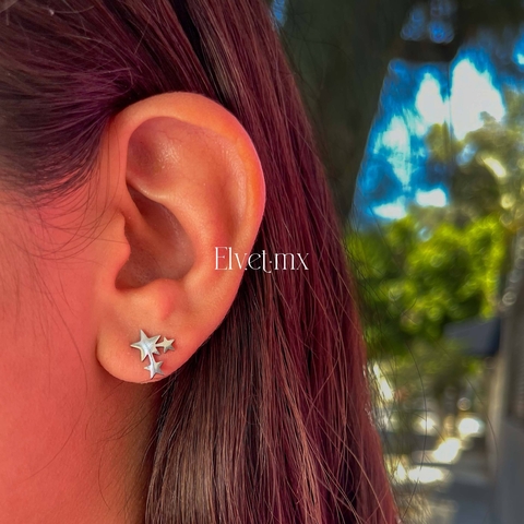 Aretes estrellas constelación acero inoxidable - comprar en línea