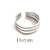 Anillo lineal triple acero inoxidable plata - comprar en línea