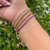 Pulsera con zirconia base dorada en internet