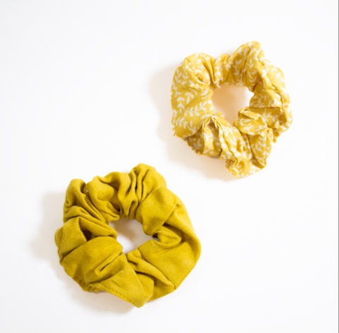 Scrunchie Hojas