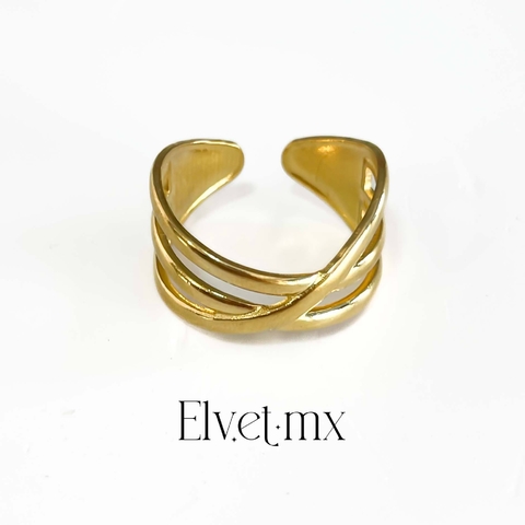 Anillo tres aros acero inoxidable - comprar en línea