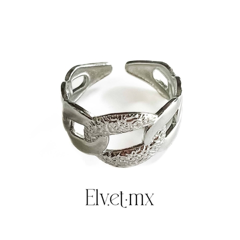 Anillo eslabones ajustable acero inoxidable