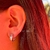 Pendientes con cristales color plata - comprar en línea