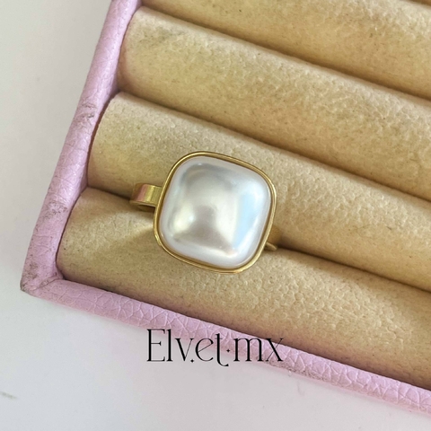 Anillo perla cubica - comprar en línea