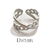 Anillo eslabones plata cruzado - comprar en línea