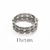 Anillo bolas dobles acero inoxidable plata - comprar en línea