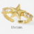 Anillo estrella con silueta zirconia - comprar en línea