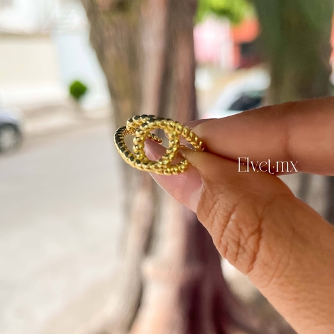 Anillo eslabón abstracto ojo - comprar en línea
