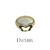 Anillo mariposa chunky blanco con negro en internet
