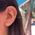 Aretes de perla circulo con perlas - comprar en línea