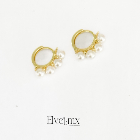 Arracadas perlas grandes