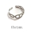 Anillo ADN acero inoxidable plata - comprar en línea
