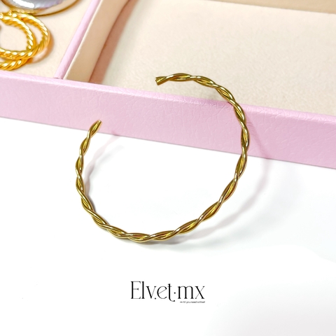 Brazalete ajustable dorado