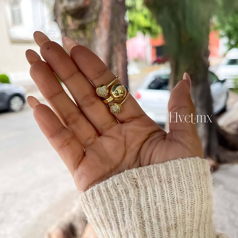 Anillo con tres diseños - comprar en línea