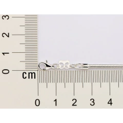 Imagem do Pulseira Prata Rommanel Rommanática Rabo De Rato Med 17 Cm