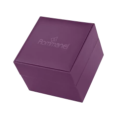 RELÓGIO ROMMANEL SOCIAL DOURADO COM MOSTRADOR ROXO 650087 - Joias Rommanel | Carla Damasceno Joias