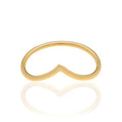 Anel Skinny Ring Com Curvatura Em V. - loja online
