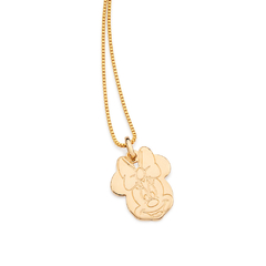 Pingente rosto da minnie folheado a ouro - comprar online