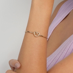 Bracelete coração infinito folheado a ouro - comprar online