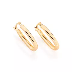 Brinco Rommanel argola banhado a ouro 18k