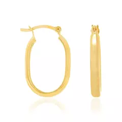 Brinco Rommanel argola banhado a ouro 18k - comprar online