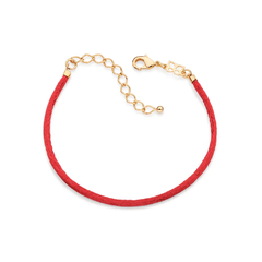 Pulseira Rommanel te dedico folheada a ouro 18k com fio acetinado - tam.20 - comprar online